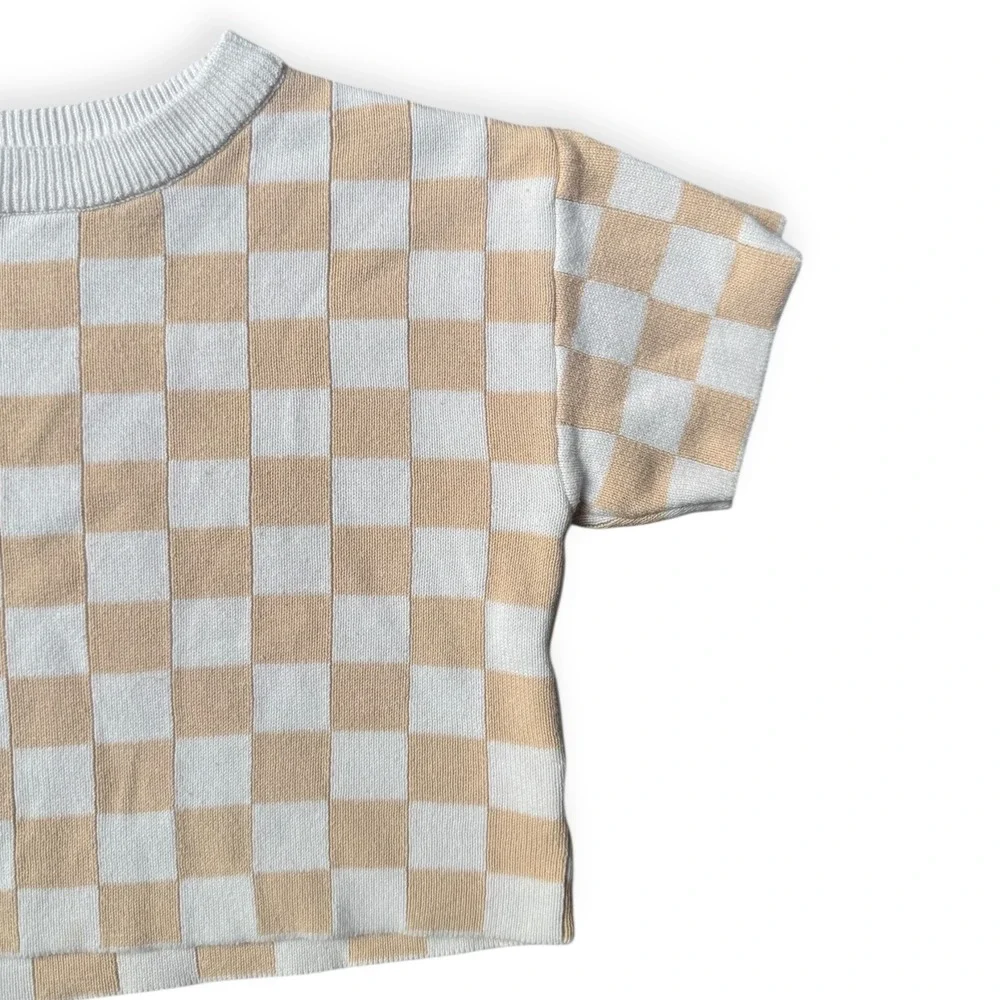 Forever French/Janie & Jack Baby Boy Bundle Knit Sweater/Navy‎ Shorts 6-12months